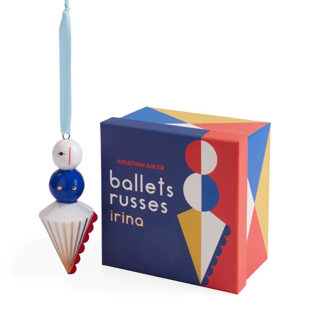 Jonathan Adler Ballets Russes Irina Art Deco Christmas Ornament NWT
